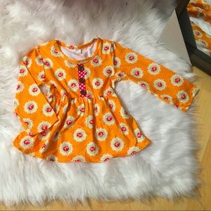 Floral Peplum Shirt Long Sleeve